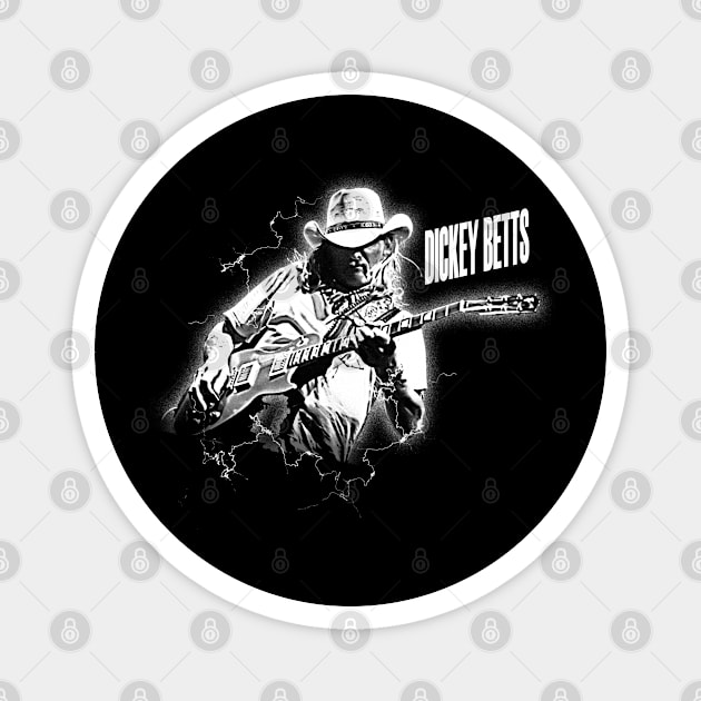 dickey betts vintage art design Magnet by jerrysanji